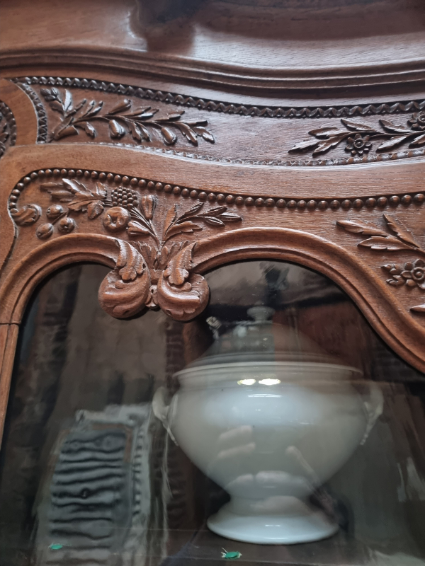 Antique Normand wedding dresser buffet