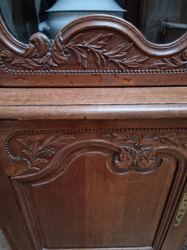 Antique Normand wedding dresser buffet