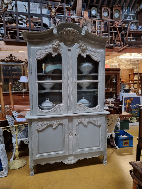 Antique Normand wedding dresser buffet