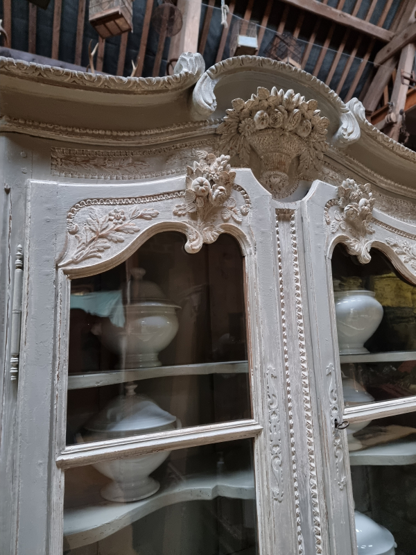Antique Normand wedding dresser buffet