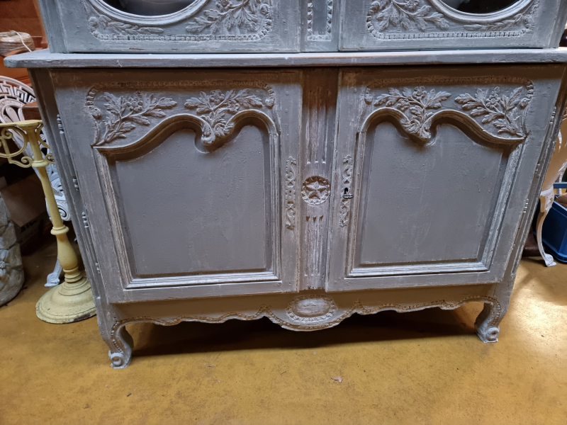 Antique Normand wedding dresser buffet