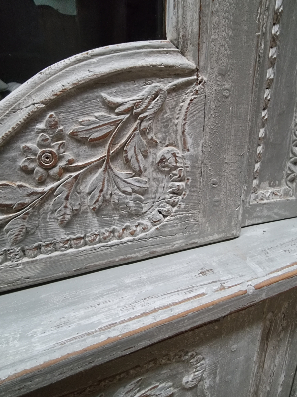 Antique Normand wedding dresser buffet