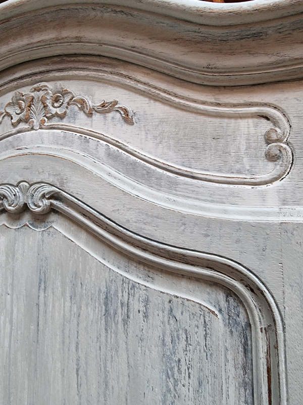 French Arched top painted cabinet