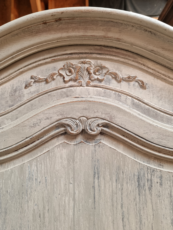 French Arched top painted cabinet