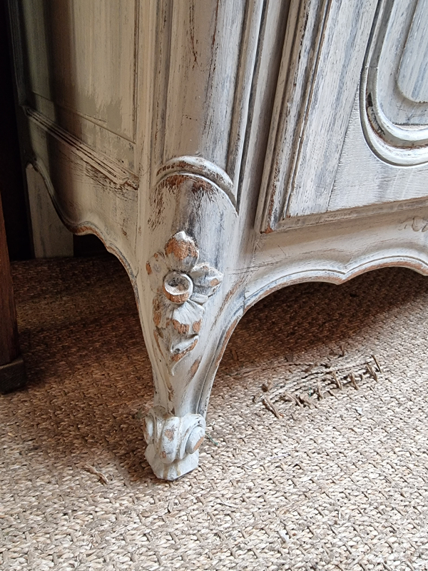 French Arched top painted cabinet
