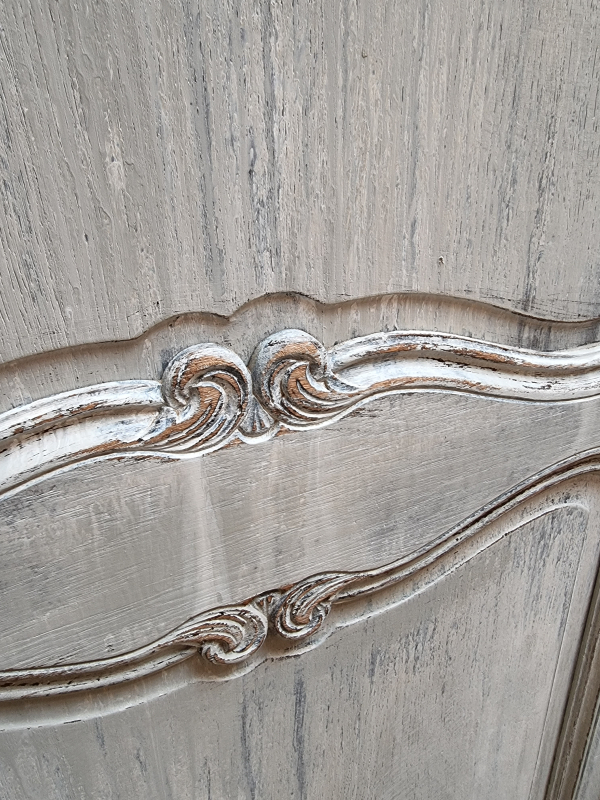 French Arched top painted cabinet