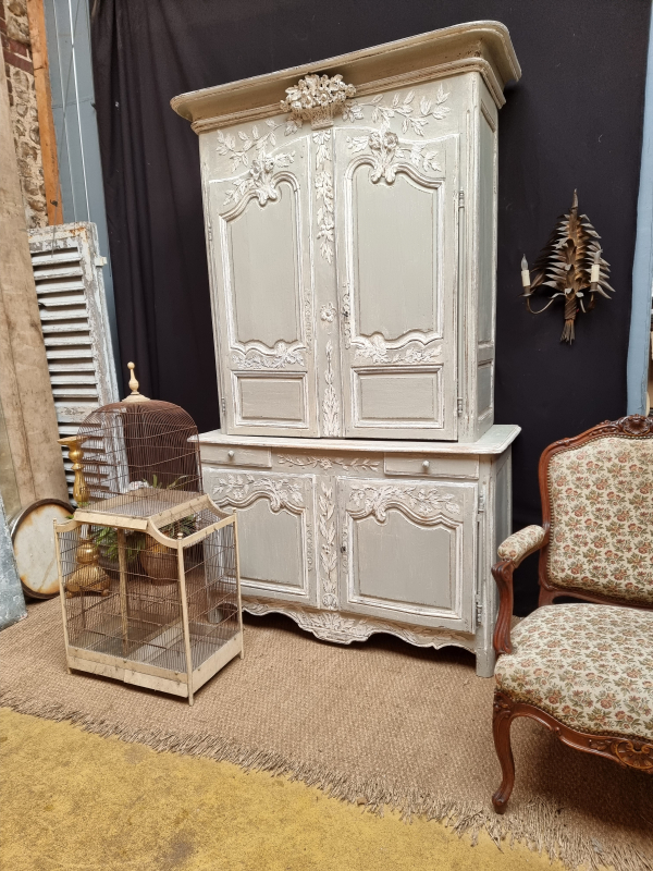 French antique Normand wedding cupboard
