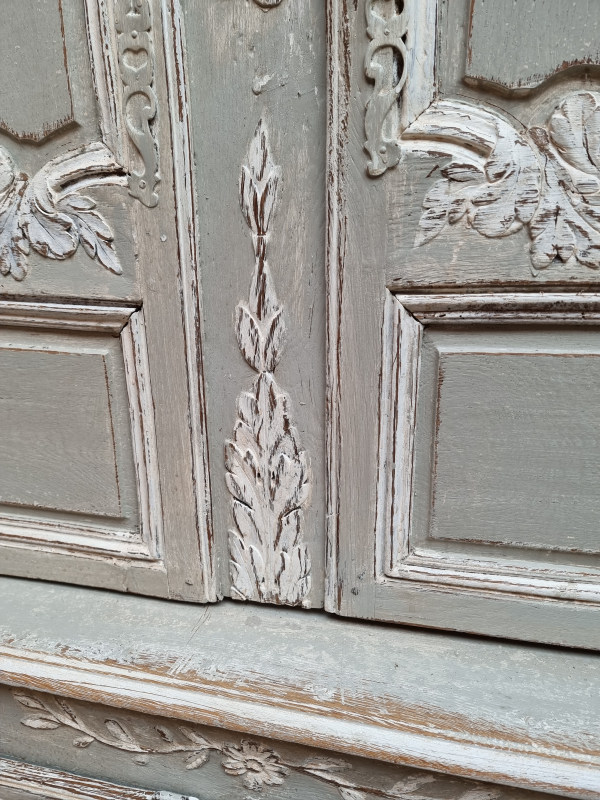 French antique Normand wedding cupboard