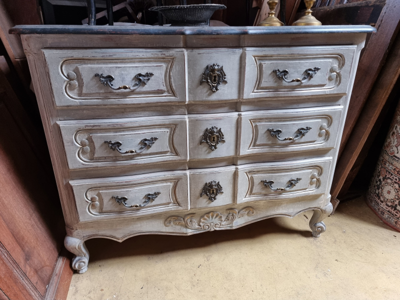Louis XV style painted chest