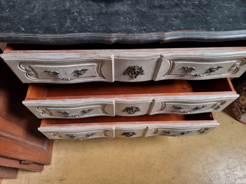 Louis XV style painted chest