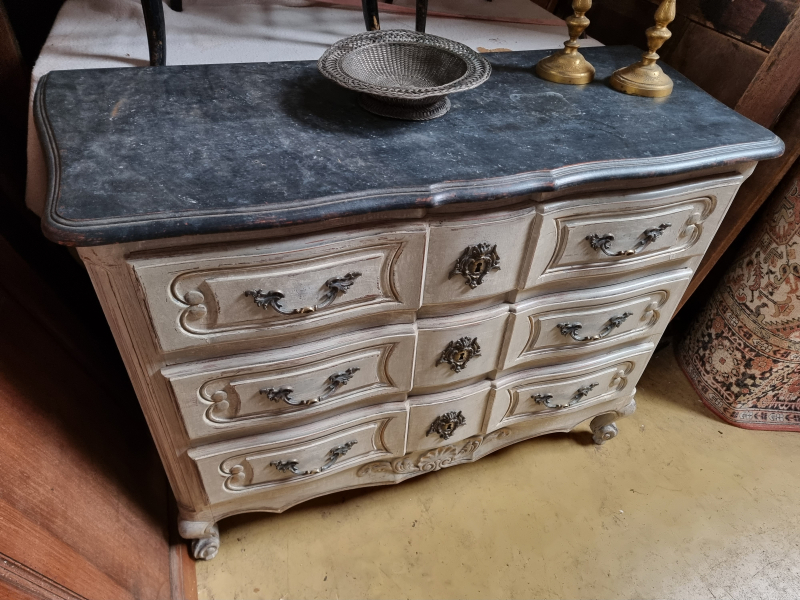 Louis XV style painted chest