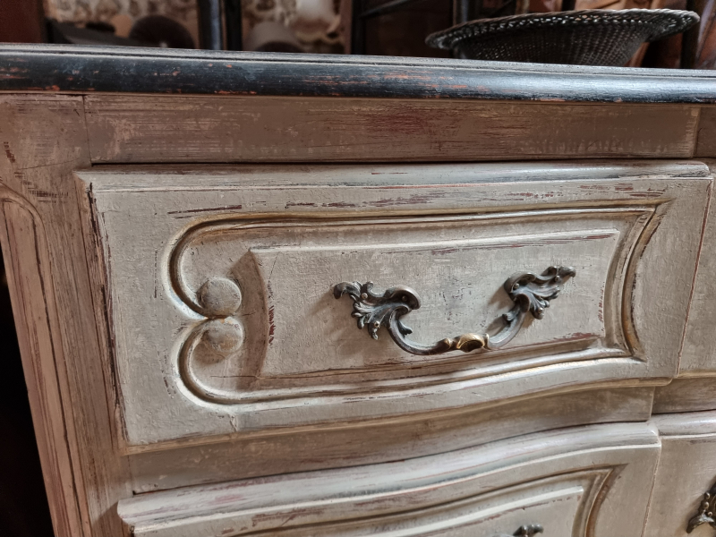Louis XV style painted chest