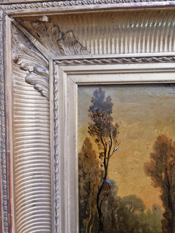 Pair of hunting paintings by Hippolyte Fauvel