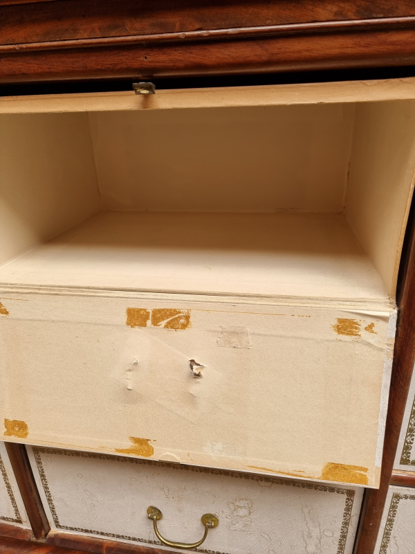XIX C.th Mahogany Bookcase Cartonnier l