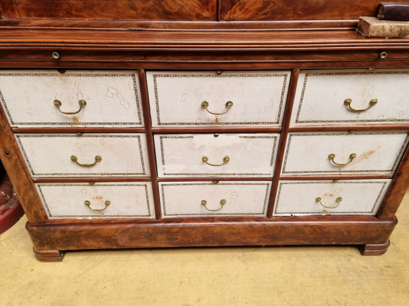 XIX C.th Mahogany Bookcase Cartonnier l