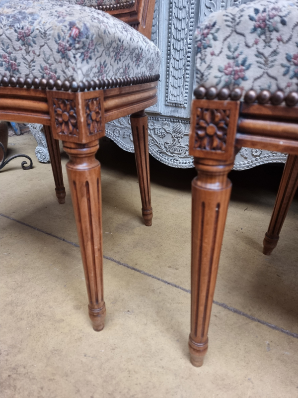Set of 6 Directoire style chairs