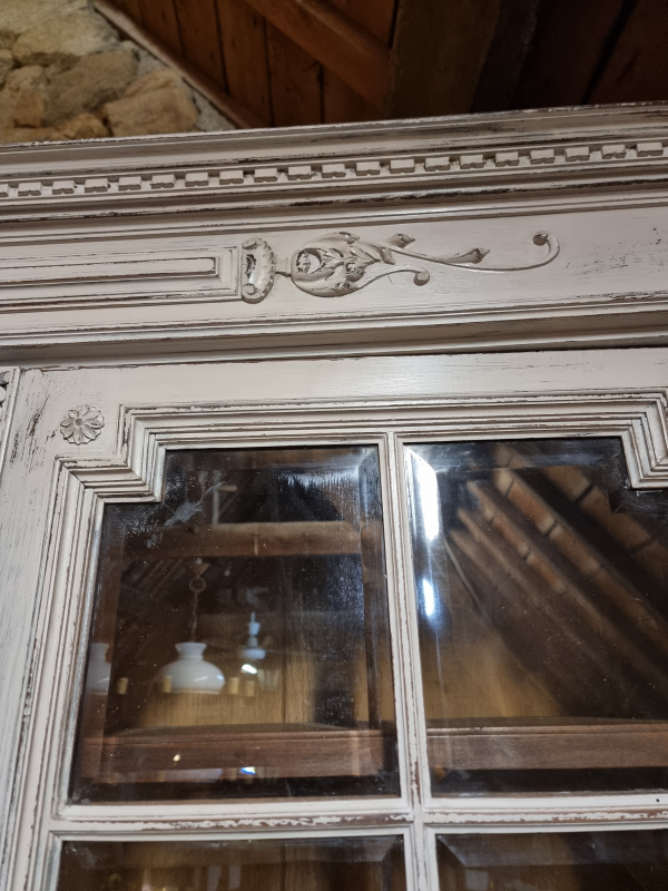 French Louis XVI style showcase bookcase