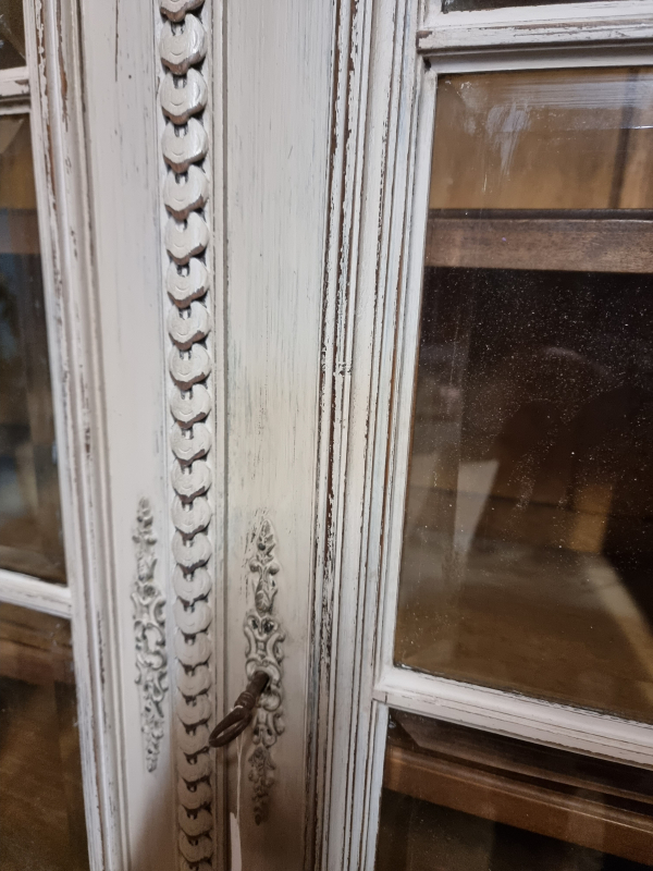 French Louis XVI style showcase bookcase