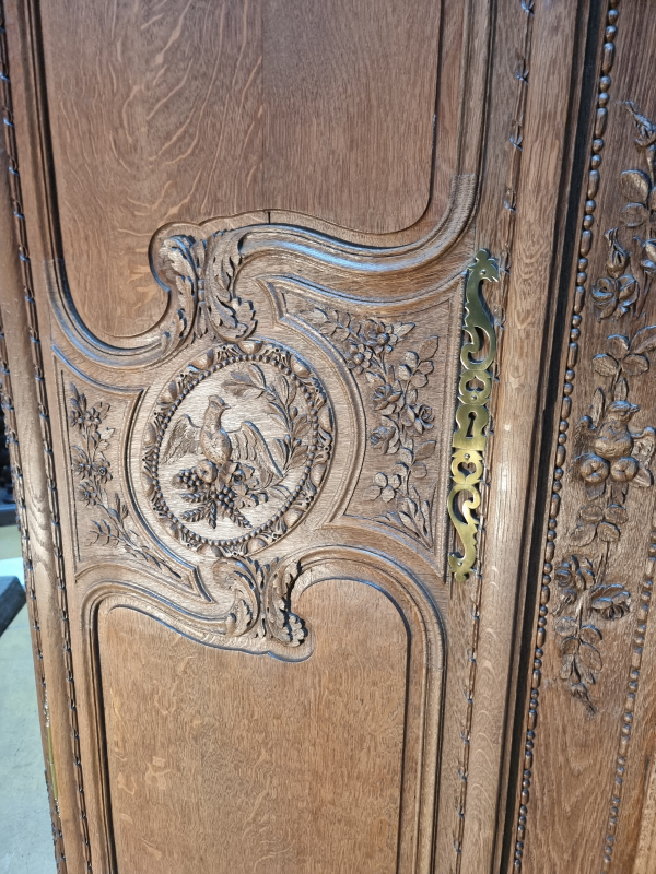 18 C.th antique Wedding armoire with birds