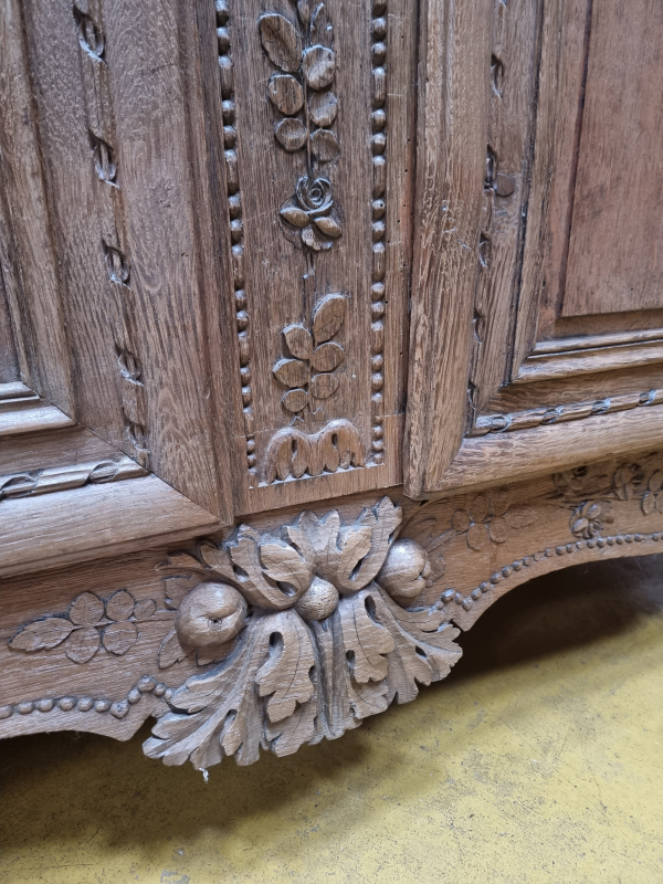18 C.th antique Wedding armoire with birds
