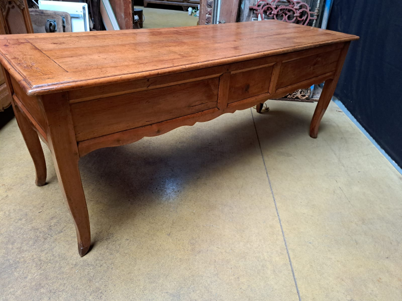 French antique country Louis XV cherry wood desk