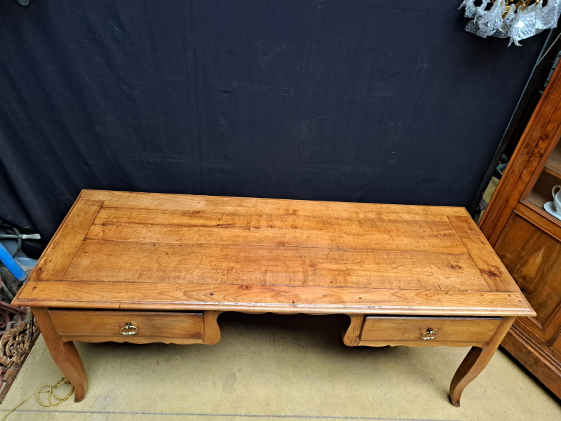 French antique country Louis XV cherry wood desk