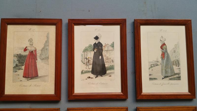 Norman costumes antique Engravings