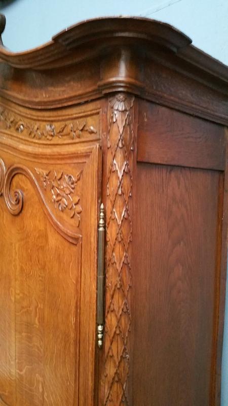 Normandy armoire carved with roses