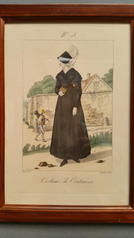 Norman costumes antique Engravings